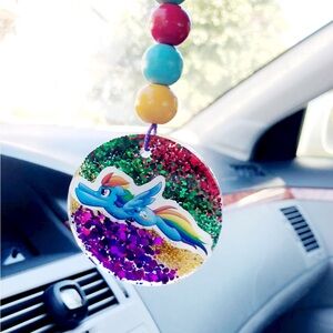 Rainbow Dash Handmade Resin Car Charm